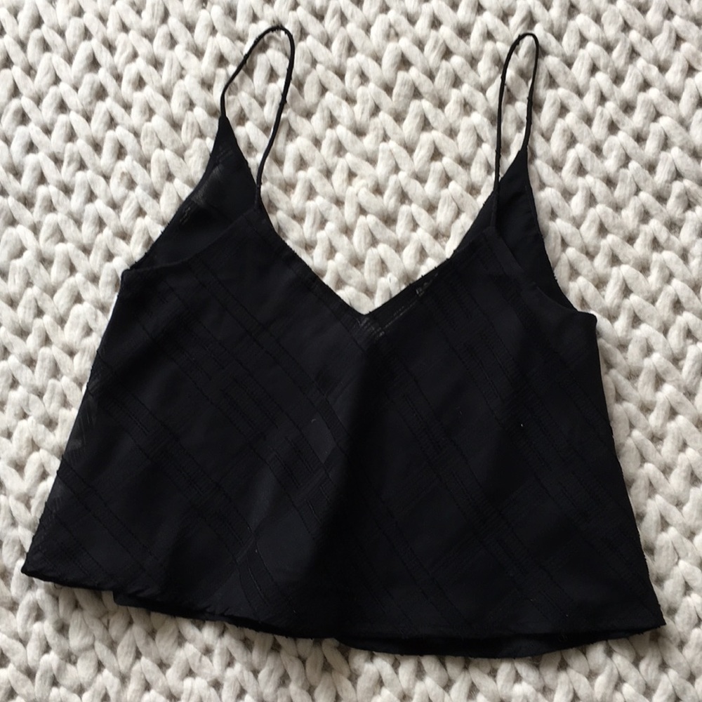 Strappy blank crop tank